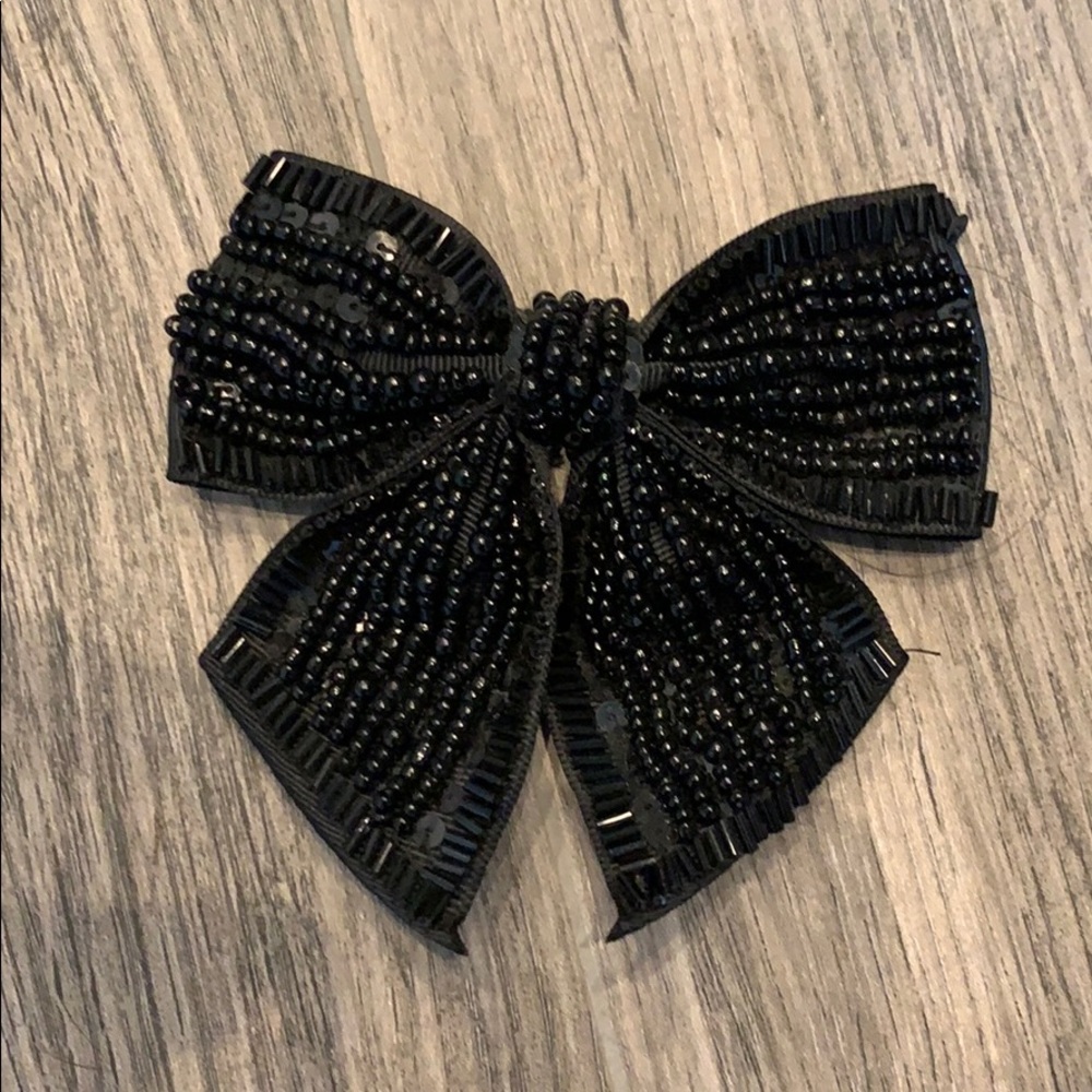 Beaded hair bow. Custom made - Etsy. Elegant bow